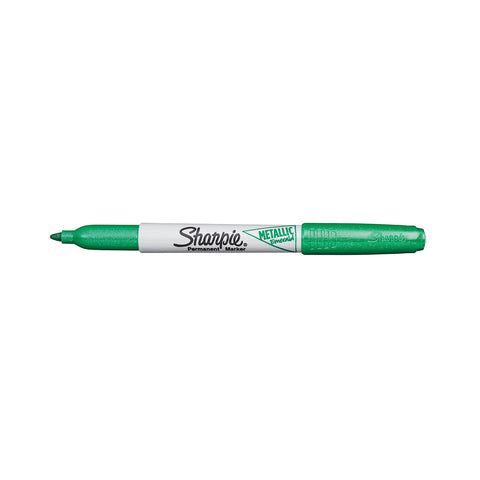 Sharpie Metallic Emerald Permanent Marker, Fine Point Pack of 6