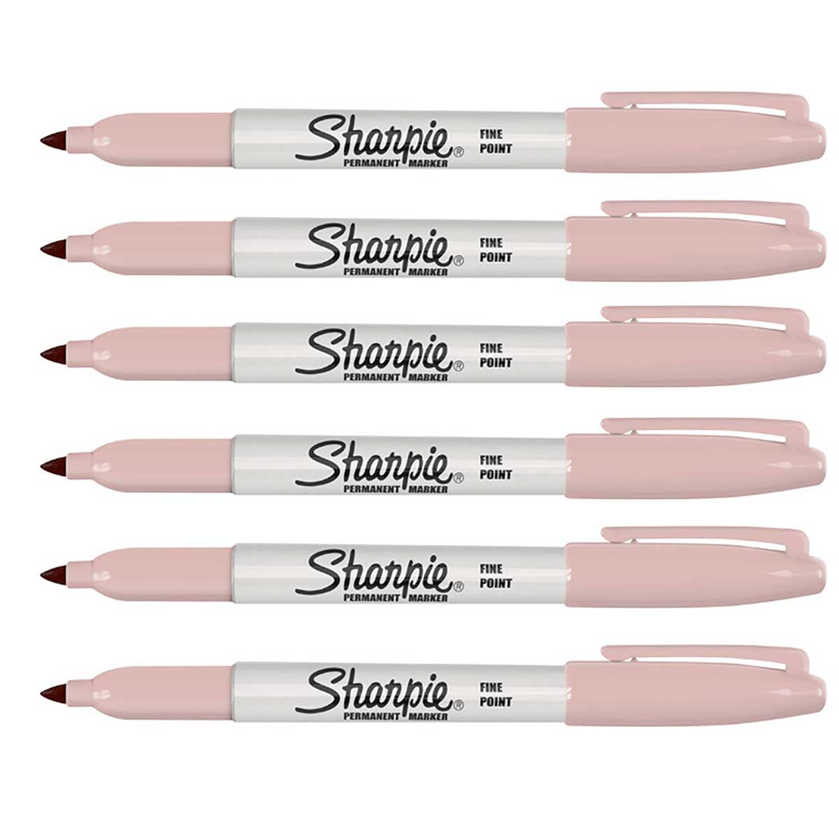 Sharpie Rose Quartz Fine Point   Permannet Markers Pack of 6
