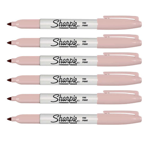 Sharpie Rose Quartz Permannet Markers Pack of 6