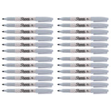 Sharpie Light Grey Markers Bulk Pack of 24, Fine Point Grey Permanent Markers