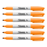 Sharpie Tangerine Orange Markers Fine Point Pack of 6