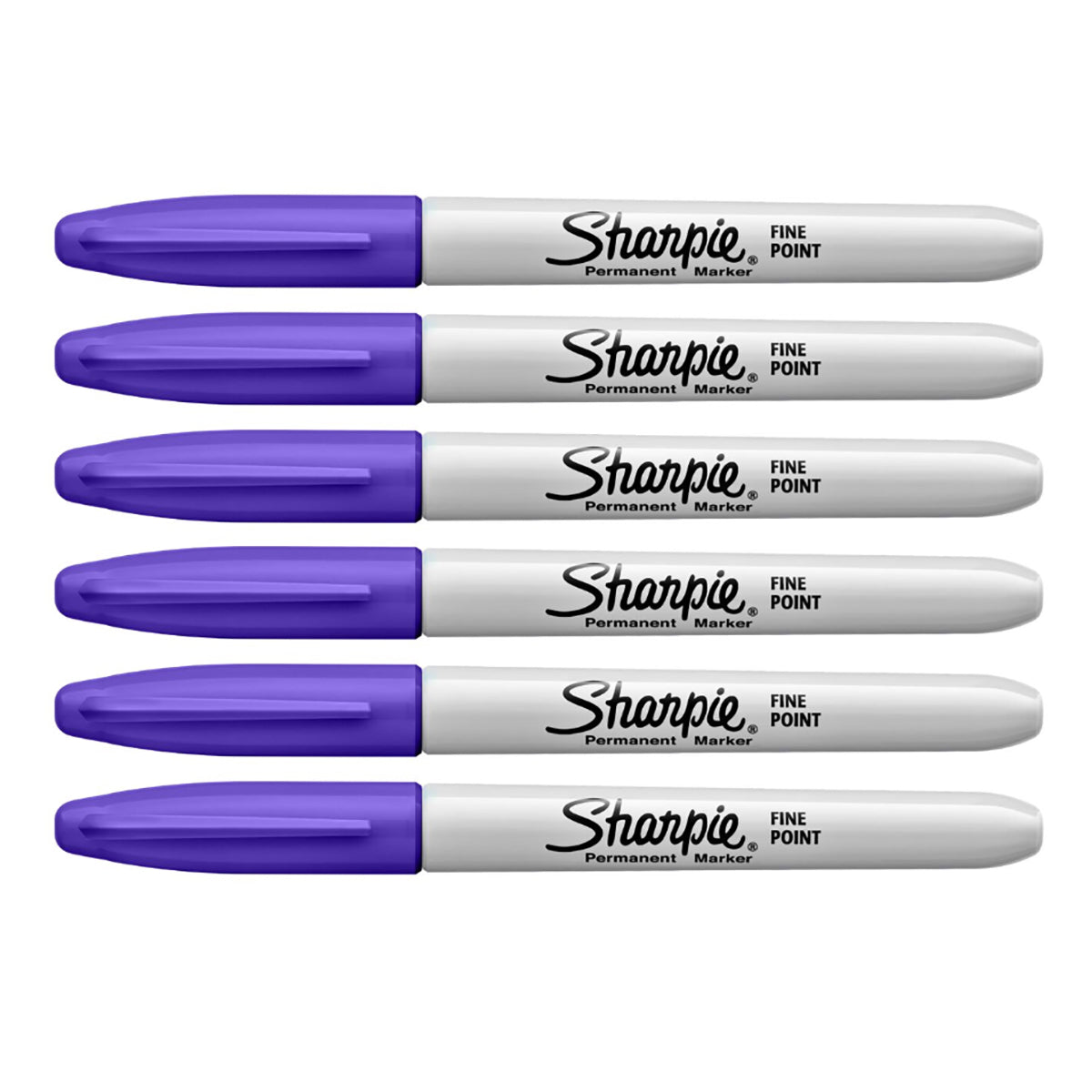 Sharpie Glam Pop Bright Purple Fine Pack Of 6