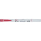 Zebra Mildliner Highlighter Red Double Ended Brush and Fine