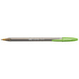 Bic Crystal Xtra Bold 1.6MM Lime Ballpoint Pen (Lime Ink)  Bic Ballpoint Pen