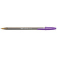 Bic Crystal 1.6MM Purple Ballpoint Pen (Purple Ink)  Bic Ballpoint Pen