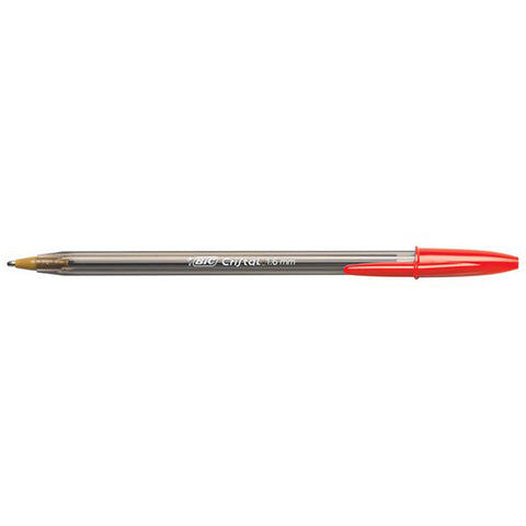 Bic Crystal Xtra Bold 1.6MM Red Ballpoint Pen (Red Ink)  Bic Ballpoint Pen