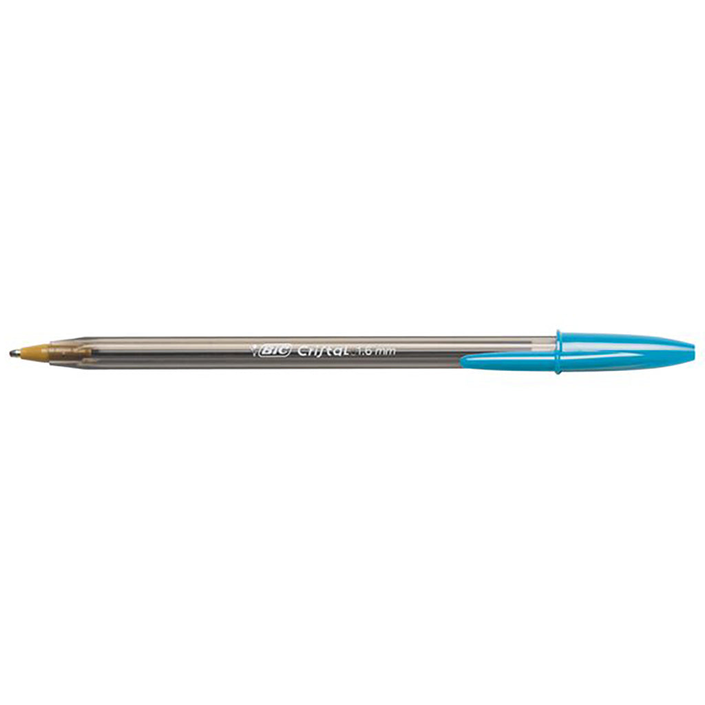 Bic Crystal 1.6MM Turquoise Ballpoint Pen (Turquoise Ink)