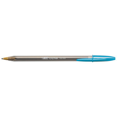Bic Crystal 1.6MM Turquoise Ballpoint Pen (Turquoise Ink)  Bic Ballpoint Pen