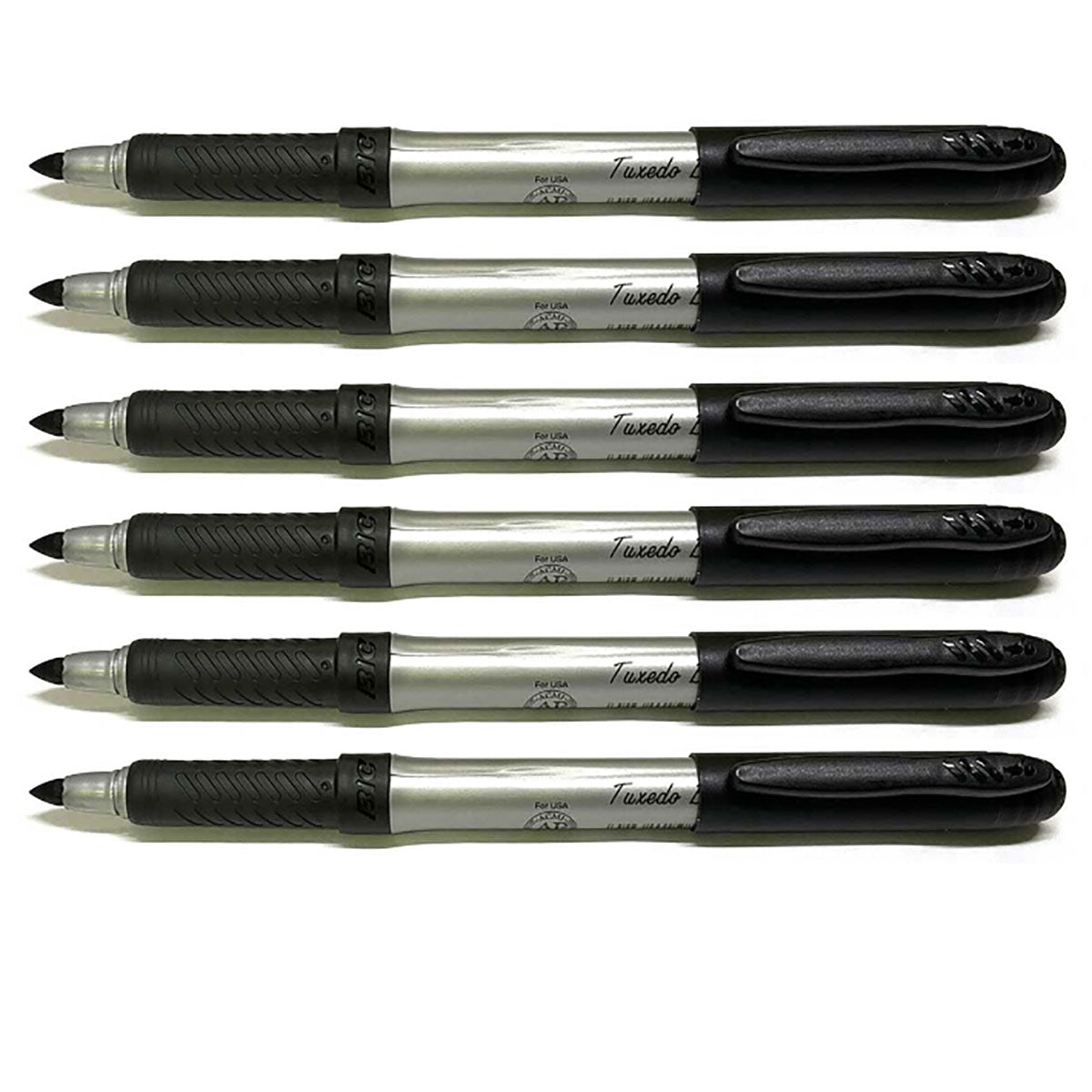 bic mark it permanent markers black