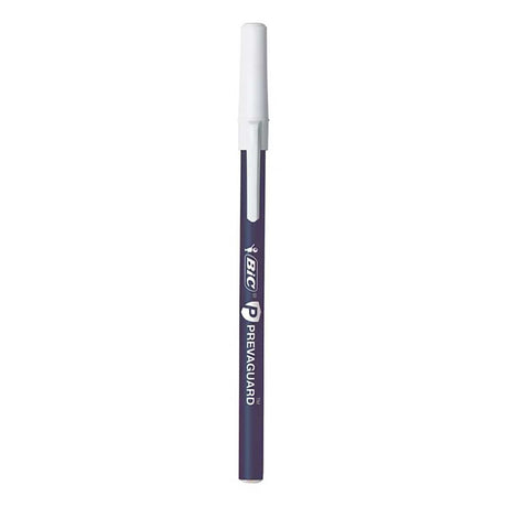 Bic Prevaguard Round Stick Blue Pens Medium Smooth Writing 60 Pack