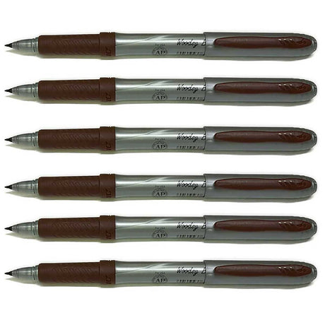 Bic Woodsy Brown, Permanent Markers Ultra Fine Pack of 6  Bic Markers