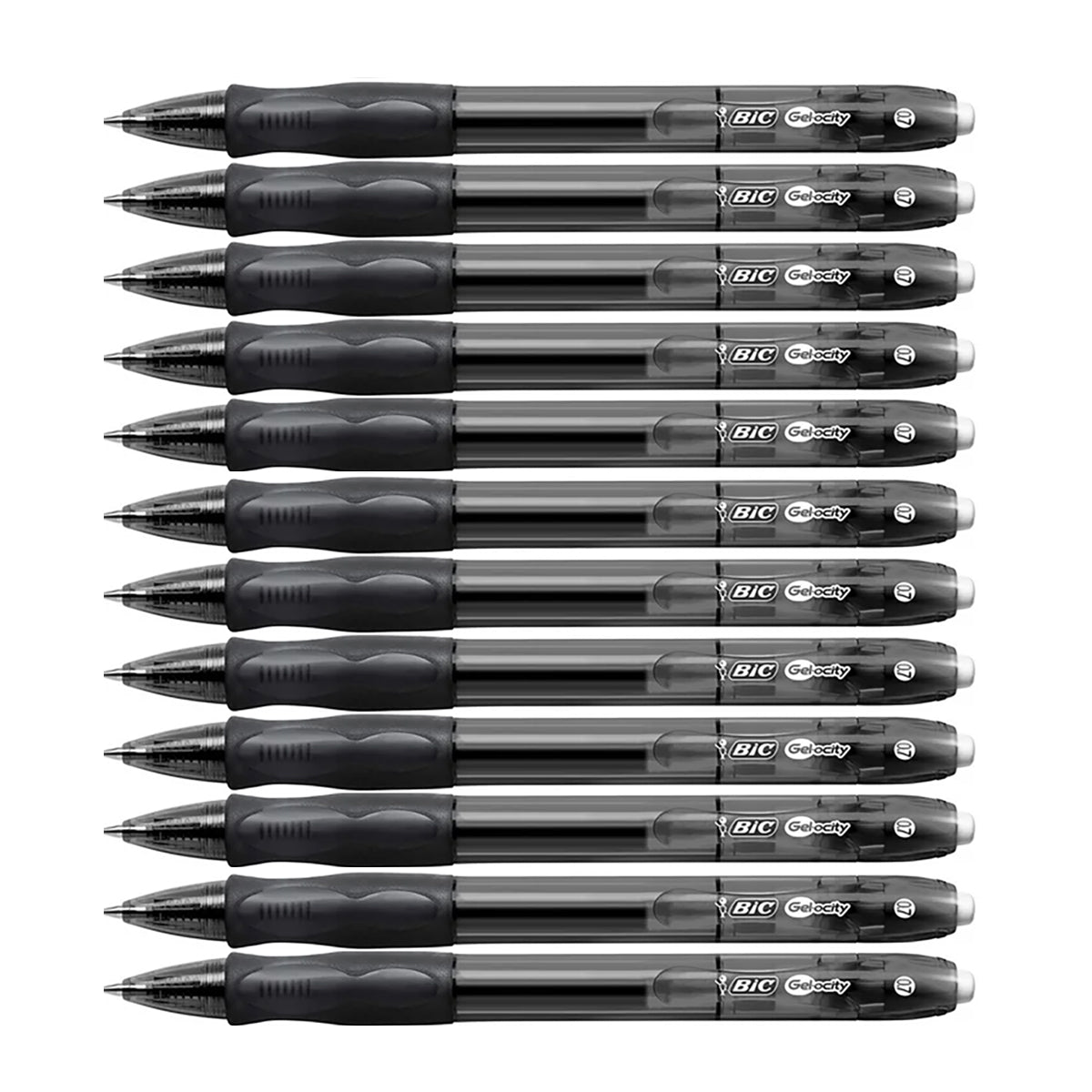 Bic Gelocity Original 0.7 Pen Black Gel Pen Pack of 12
