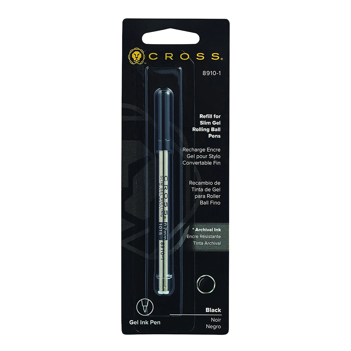 Cross Refill for Slim Gel Rollerball 8910-1 Black  Cross Ballpoint Refills