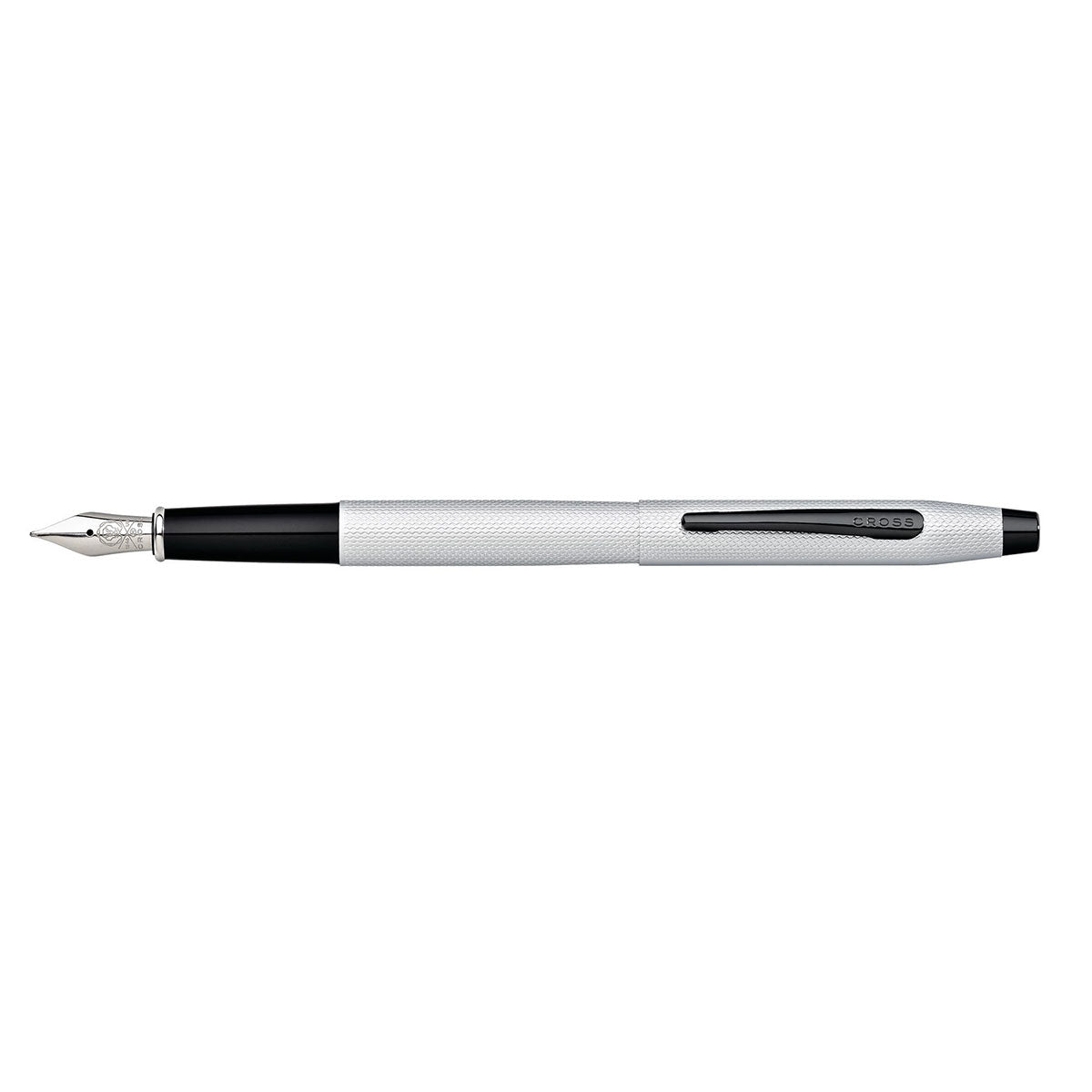 Pre Owned Cross Classic Century Brushed Chrome Fountain Pen Medium AT0086-124MS  Cross Fountain Pens