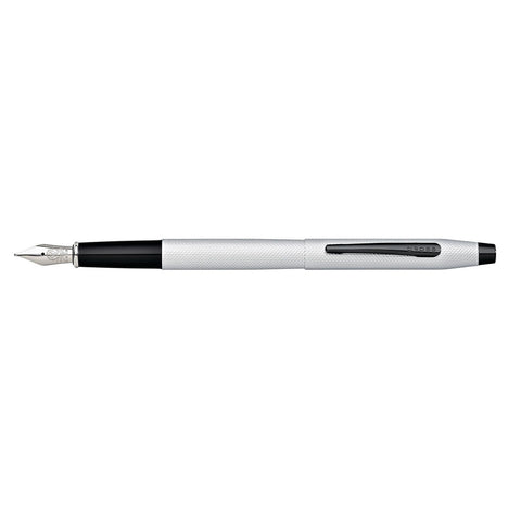 Pre Owned Cross Classic Century Brushed Chrome Fountain Pen Medium AT0086-124MS