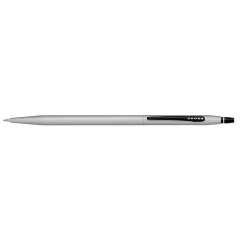 Cross Click Satin Silver, Black Clip Ballpoint Pen AT0625-4BP