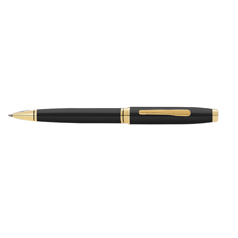 Cross Coventry Black Lacquer Gold Trim Ballpoint Pen AT0662-11