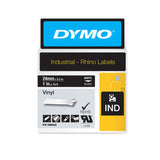 Dymo Rhino 5200 Label Tape White on Black 1 Inch IND
