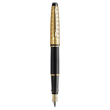 Waterman Expert Deluxe Opera Collection Black Gold Trim Fountain Pen - Medium 2225138 Gift Box