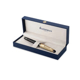 Waterman Expert Deluxe Opera Collection Black Gold Trim Fountain Pen - Medium 2225138 Gift Box