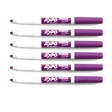 Expo Amethyst Fine Tip Dry Erase Markers Pack of 6  Expo Dry Erase Markers
