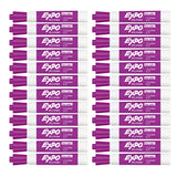 Expo Markers Dry Erase Low Odor Plum Chisel Tip Pack of 24