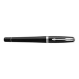 Pre Owned Parker Urban Fountain Pen Matte Black, Chrome Trim, Fine in Gift Box