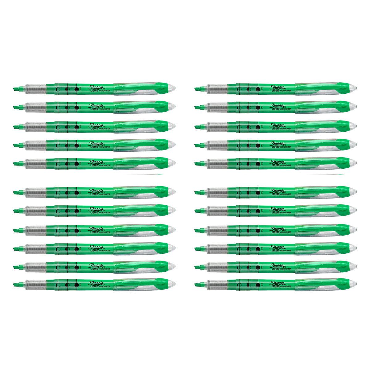 Green Highlighters Bulk Liquid Ink 24 Count