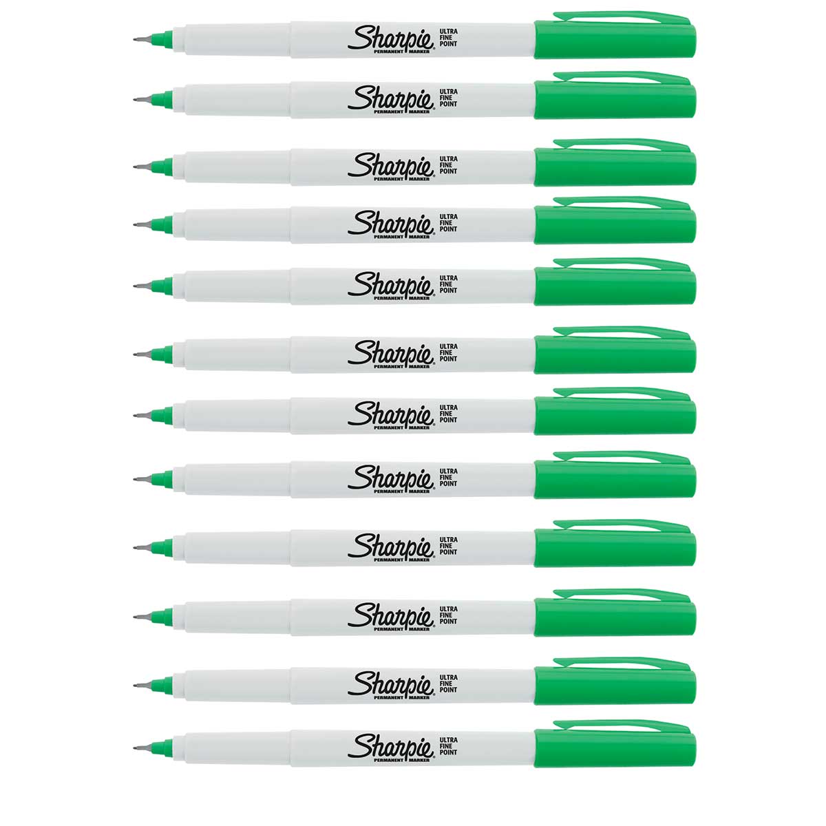 Green Sharpie Pen Ultra Fine Markers Pack of 12