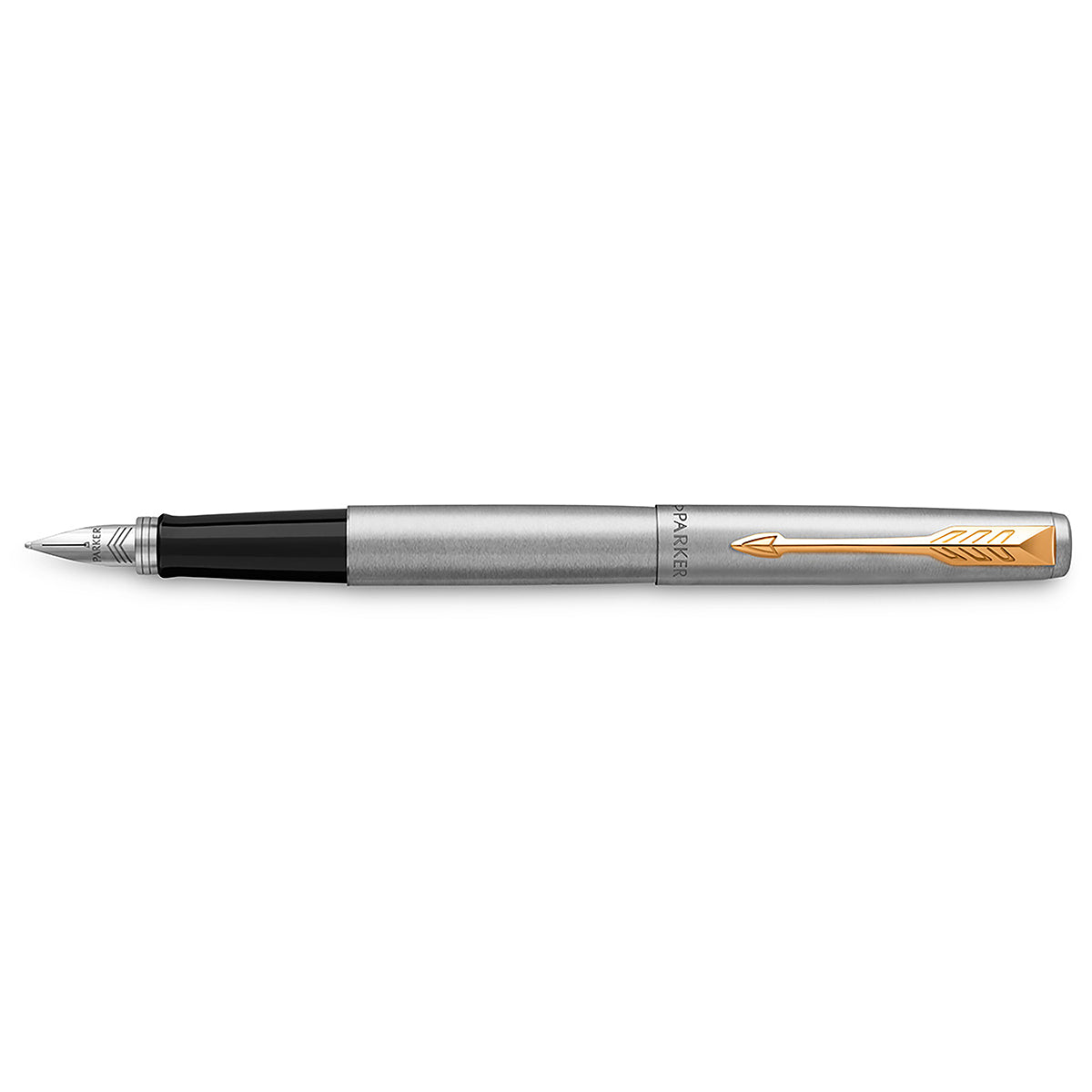 Parker Jotter Fountain Pen Stainless Steel Gold Trim Medium 2030948