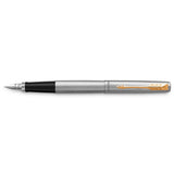 Parker Jotter Fountain Pen Stainless Steel Gold Trim Medium 2030948