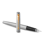 Parker Jotter Fountain Pen Stainless Steel Gold Trim Medium 2030948