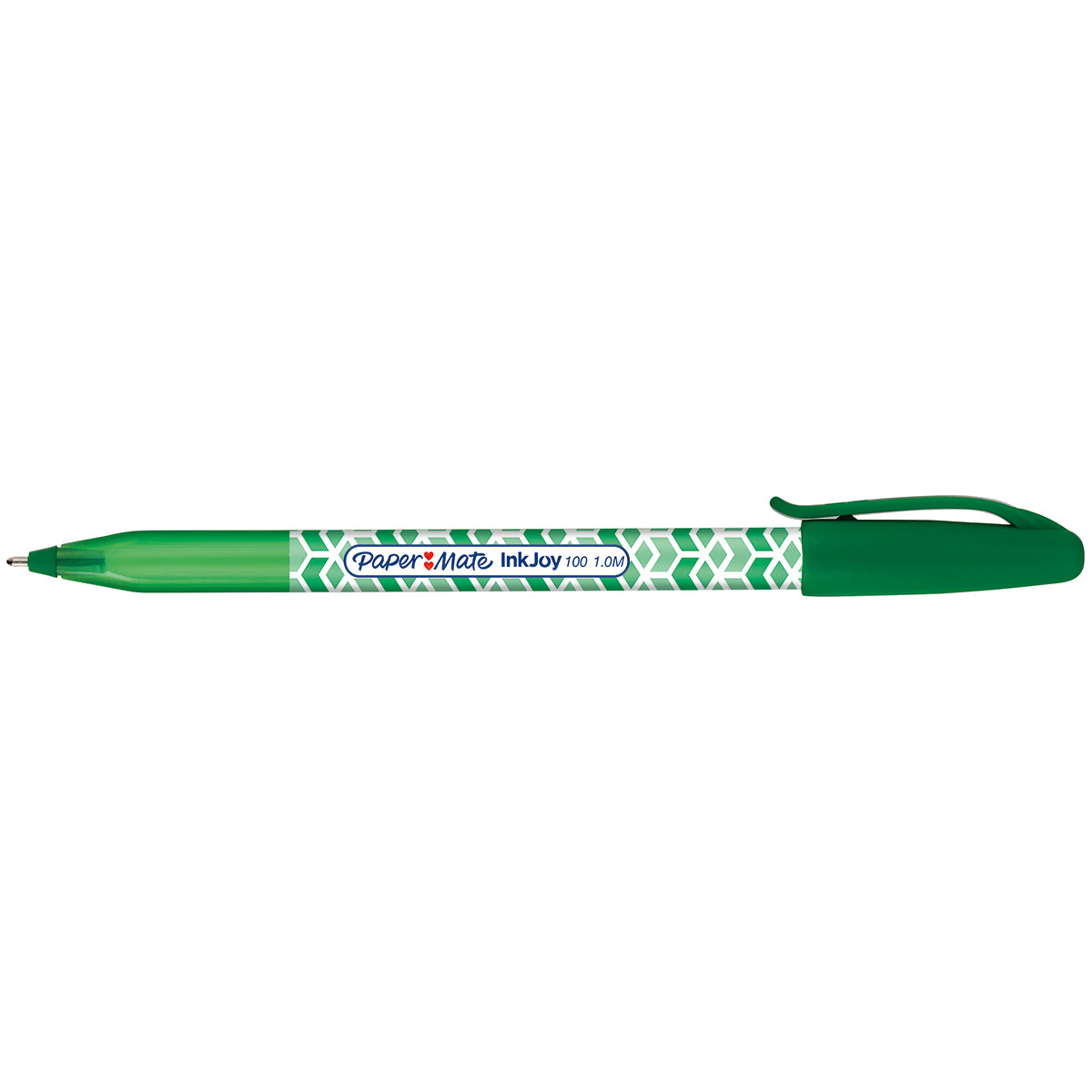 Paper Mate Inkjoy 100 Green Ballpoint Pen, Green Ink  Paper Mate Ballpoint Pen