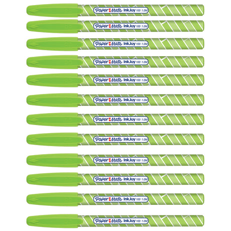 Paper Mate Inkjoy 100 ST Lime Ballpoint Pen, Pack of 24  Paper Mate Ballpoint Pen