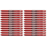 Paper Mate Inkjoy Gel Velvet Red Medium 0.7 mm Retractable Velvet Red Gel Ink, Pack of 24