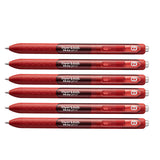 Paper Mate Inkjoy Gel Velvet Red Medium 0.7 mm Retractable Velvet Red Gel Ink, Pack of 6
