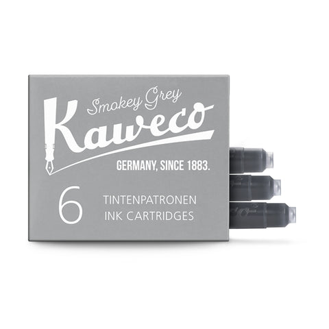 Kaweco Smokey Grey Short International Fountain Pen Cartridges Pack of 6  Kaweco Fountain Pen