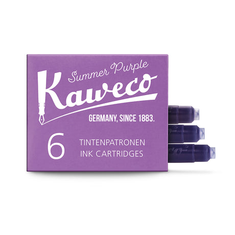 Kaweco Summer Purple Short International Cartridges Pack of 6  Kaweco Fountain Pen
