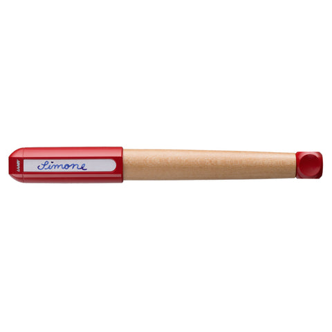 lamy abc beginner fountain pen red with labels