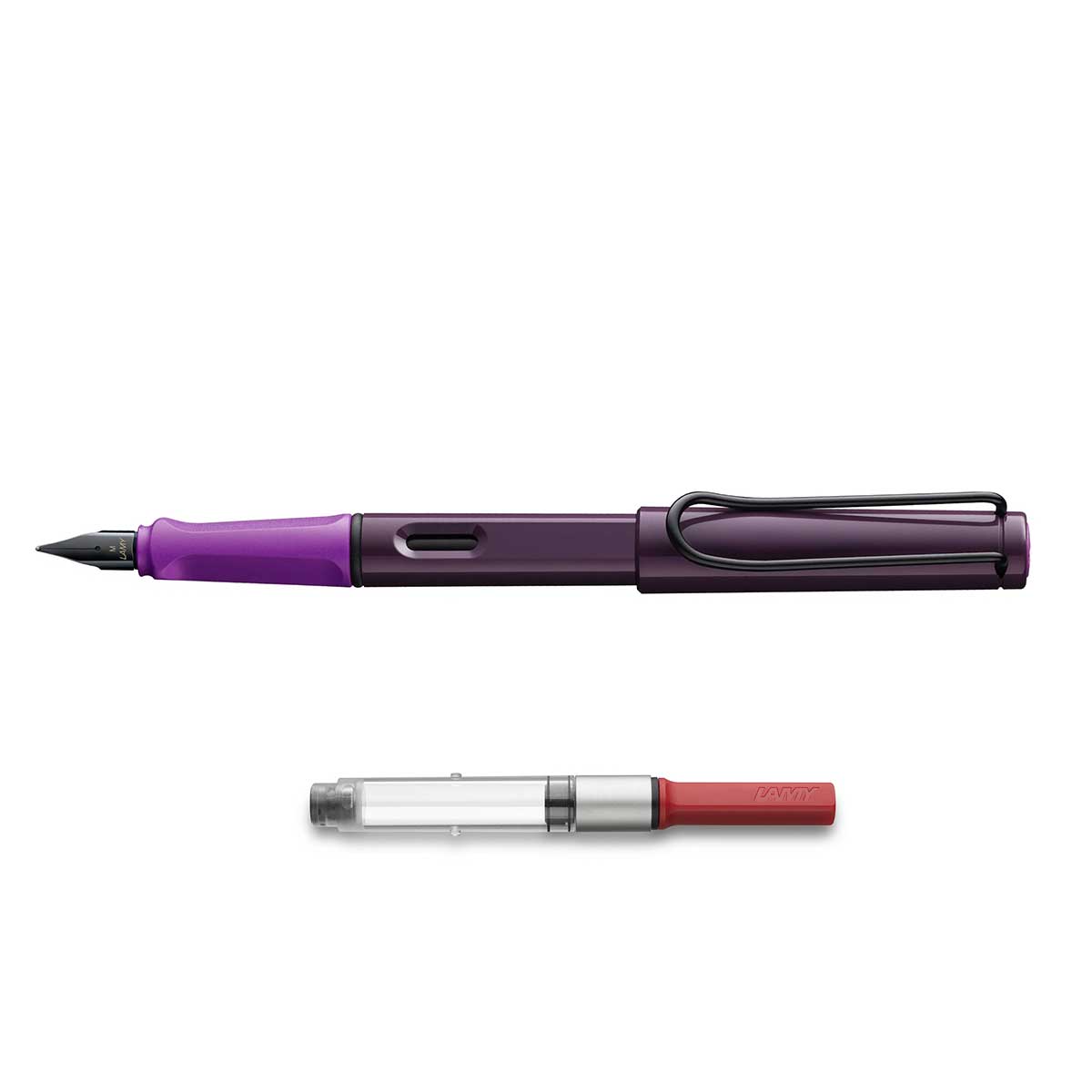 Lamy Safari Blackberry Violet Fountain Pen Extra Fine with Converter