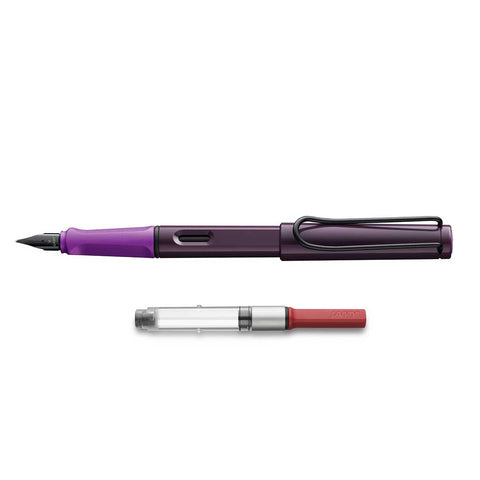 Lamy Safari Blackberry Violet Fountain Pen Fine with Converter