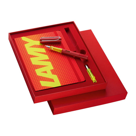 Lamy Al Star Glossy Red +  Notebook Set , Special Edition 2022  Lamy Fountain Pens