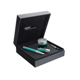 Lamy Scala Majestic Jade Limited Edition 14 KT Gold Nib Fountain Pen + Ink Bottle Gift Set