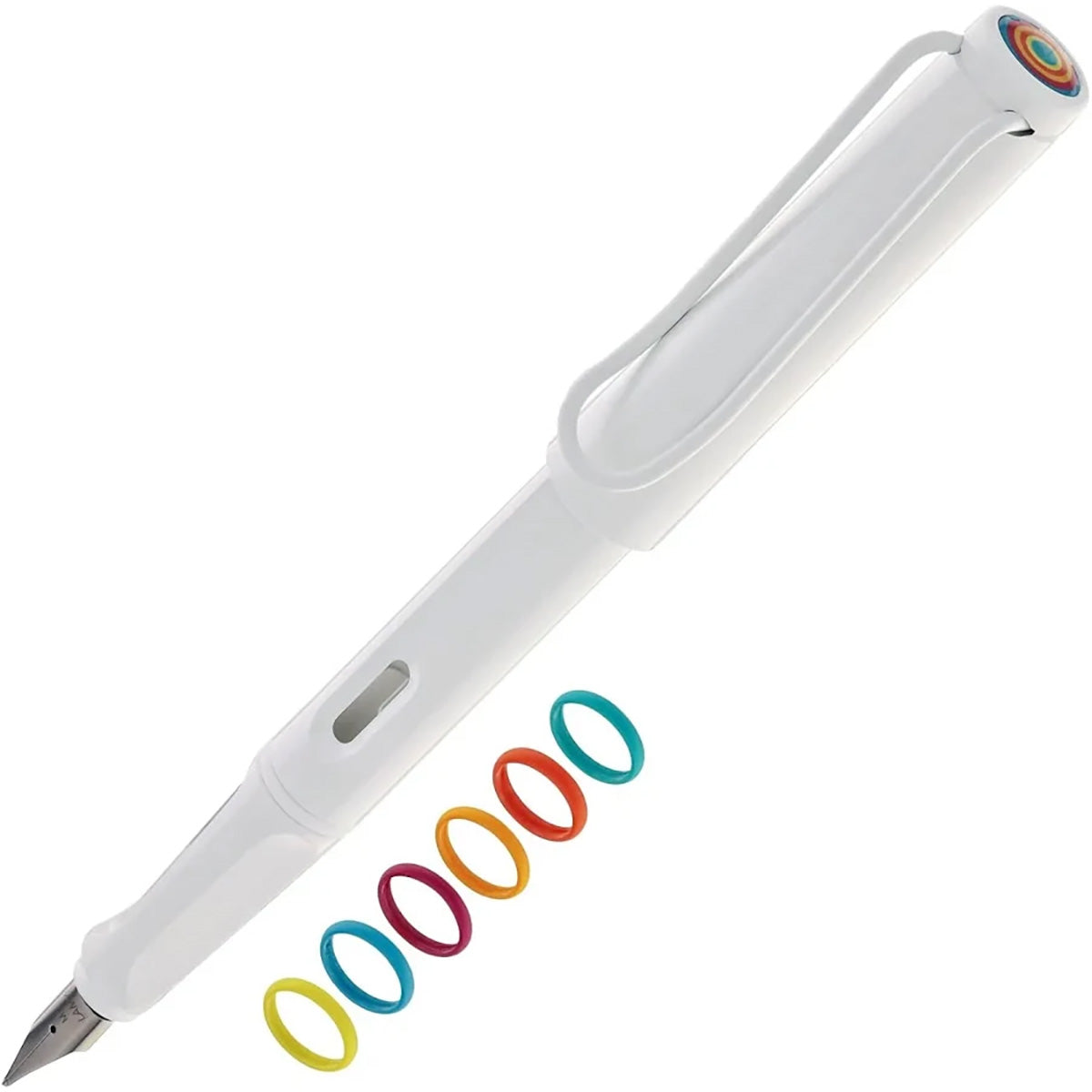 Lamy Safari Multicolor Set white 6 Rings Medium Pt 0B1