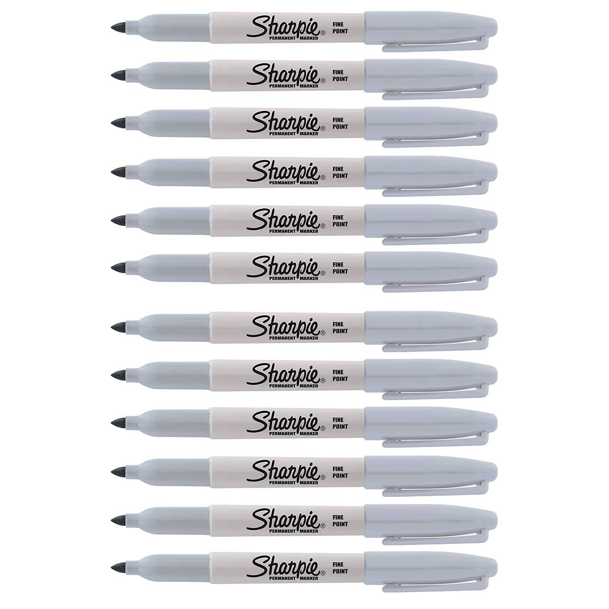 Sharpie Light Grey, Permanent Markers Fine Point Pack of 12