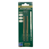 Refill for Montblanc Ballpoint Pens, Blue Ink Broad Tip by Monteverde 2 Pk