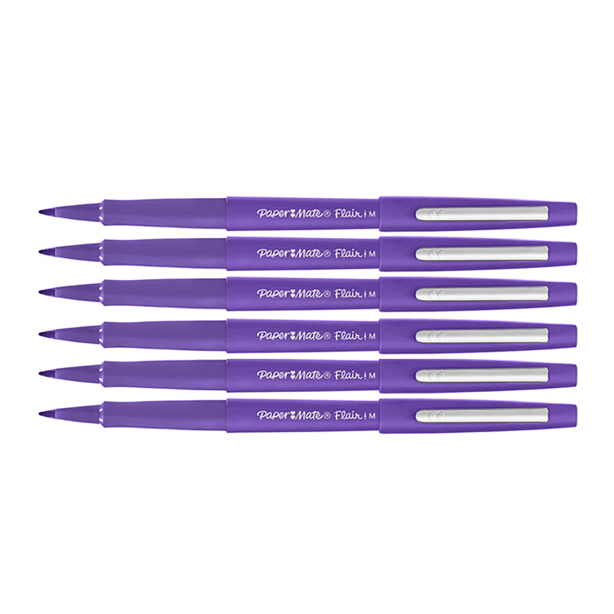 Paper Mate Flair Grape Candy Pop  Gumdrop Felt Tip Pen Medium Pack of 6