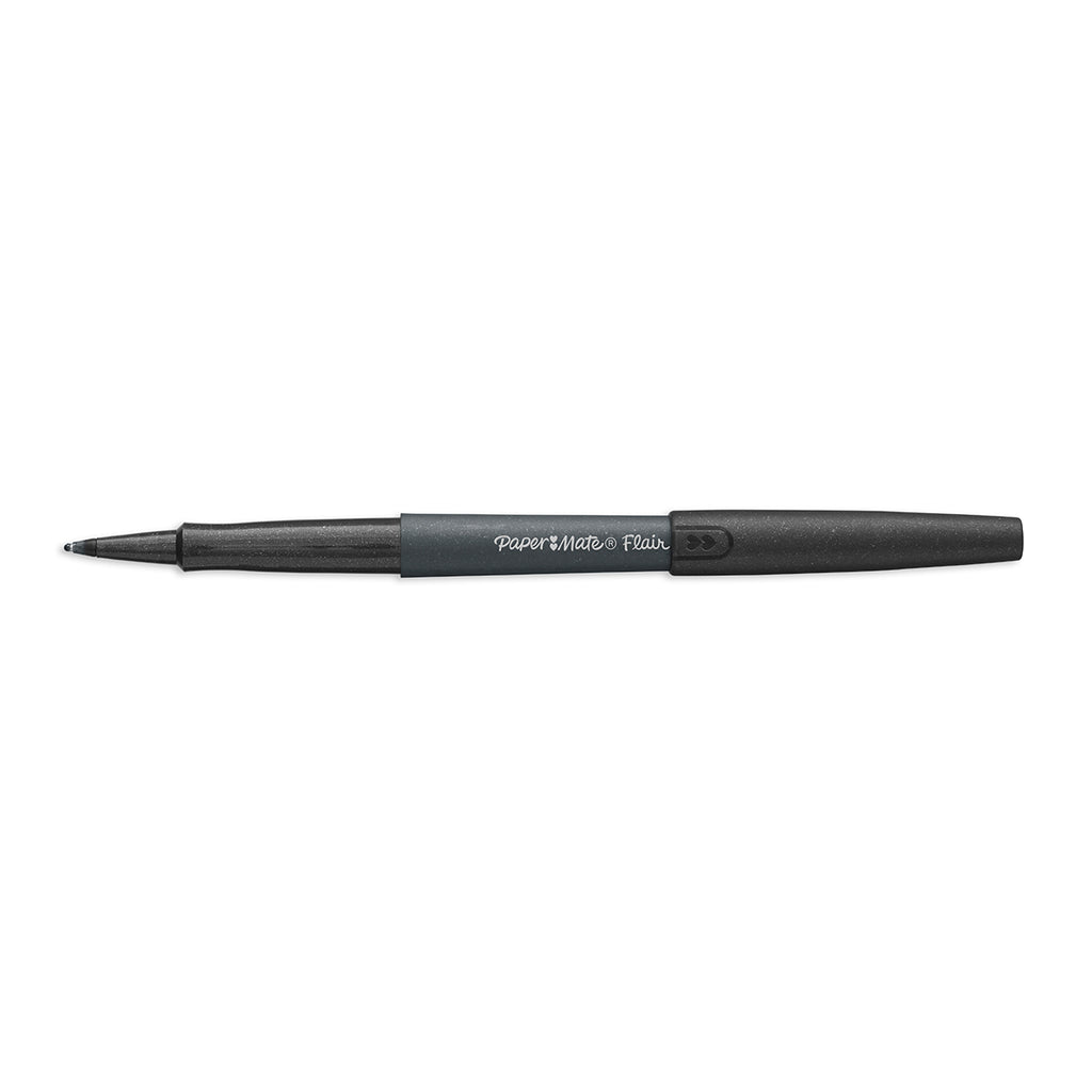 Paper Mate Flair Metallic Silver Felt Tip Pen