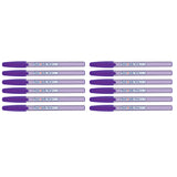 Paper Mate Inkjoy 100ST Purple Ballpoint Pen, Medium Pack of 12 |Purple Ink  Paper Mate Ballpoint Pen