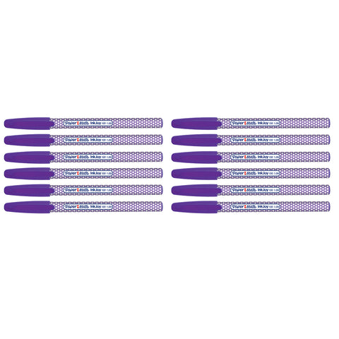 Paper Mate Inkjoy 100ST Purple Ballpoint Pen, Medium Pack of 12 |Purple Ink